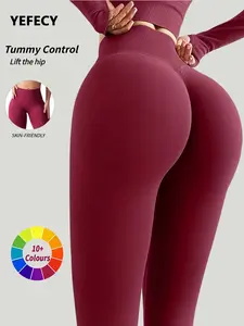Women's Seamless High-Waisted Yoga Pants, Comfortable Fashion Design, Perfect for Gym and Daily Wear, All Seasons Skinny Trousers, High Waisted Leggings, Fitness Bottoms, Skinny Sports Leggings