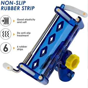 2-piece stainless steel fishing rod holder with 360 adjustable one-button locking, reinforced nylon tip, tapered drilling rod, heavy blue beach ground fishing rod holder, Fishing gear, suitable for outdoor use, gift for Christmas, Thanksgiving and Indepe