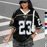 Women's Y2K Vintage Mesh Breathable Athletic Top, Casual Fitted Streetwear Shirt, Breathable Sports Style for Daily Wear, All Seasons