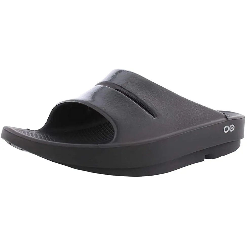 OOFOS - Unisex OOahh Sport - Post Run Recovery Slide Sandal - Black - M9/W11 1100-BLK-M9-W11