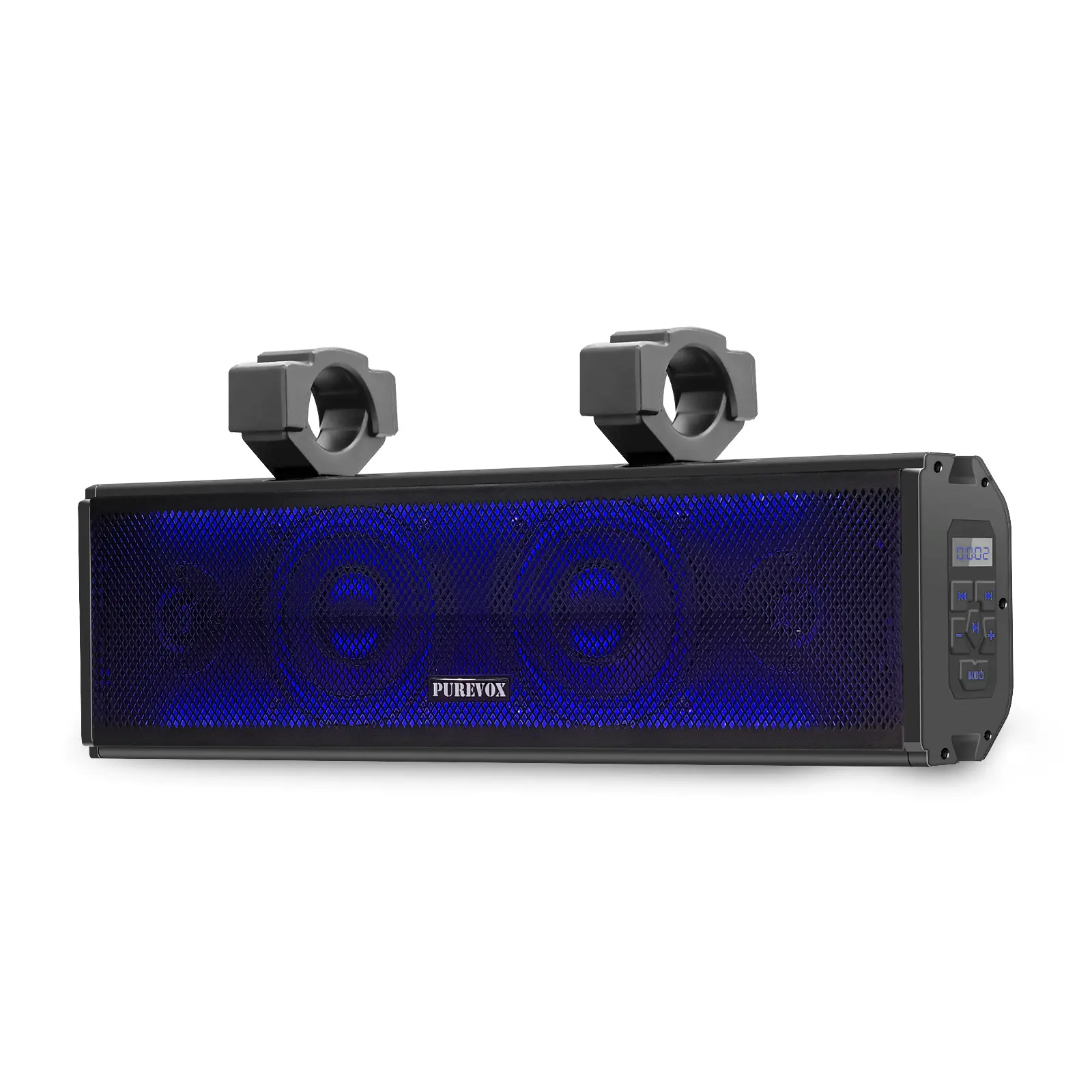 Korbros Golf Cart Sound Bar, 16.5inches, UTV / ATV, Motorcycle Audio with RGB Lighting, Bluetooth & USB/AUX – Outdoor Vehicle Audio System, Waterproof 500W Peak Power, Wireless Connectivity, Weatherproof