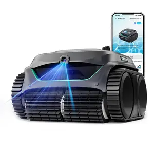 WYBOT C2 Vision AI Camera Cordless Pool Vacuum Robot for inground Pools, 8-in-1 Pool Cleaner, Ultra-fine Filtration, Brushless Motor Powerful Suction, Wall Climbing, Waterline Cleaning
