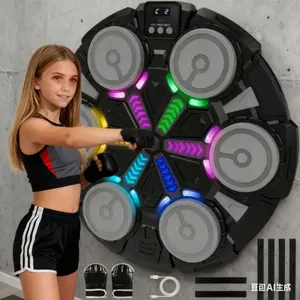 Smart Boxing Training Machine for Adults & Kids, Bluetooth-compatible Music Sync, Real-Time Data Feedback, Wall-Mounted Space-Saving, Home Gym Office Use