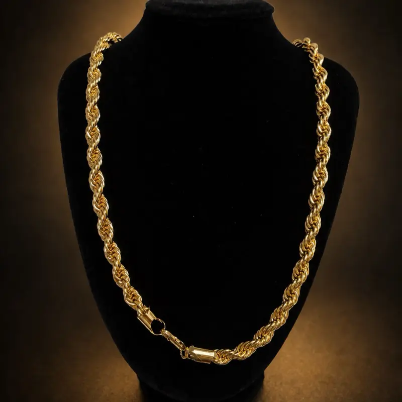 14K Gold-Plated Torsal Chain  24” | Everyday Wear, High Quality & Elegant