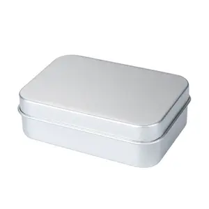 Lightweight Soap Holder with Lid Aluminum Box Removable Draining Layer