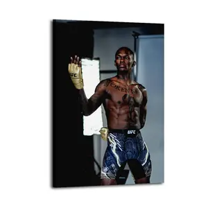 Israel Adesanya HomeDecor WallArt LivingRoom Canvas for Bedroom Decor Canvas Poster Aesthetic Office Bathroom Painting Picture Print Modern Family