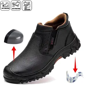 Fashion Safety Shoes Men's Work Boots Indestructible Protective Shoes Puncture-Proof Security Footwear Work Boots Safety shoes composite toe