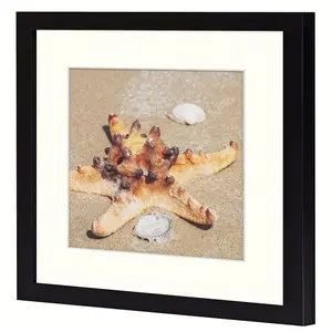 Photo Frame With Mat, For 8x8 Square Gallery Wall Frame, For Painting Print Photos (black, 3 Sets)