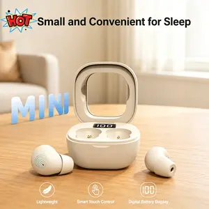 [2026 Newest] SK19 Bluetooth Headphones, weighing only 0.08 ounces, ultra-small invisible sleep earplugs, comfortable wireless sleep headphones, discreet office earplugs, lightweight silicone earplugs