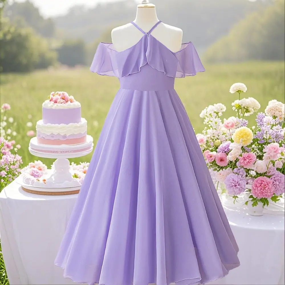 Tween Girl Elegant Dress Perfect For Girls' Summer Party Wedding Dance Valentine's Day Fashionable And High-end Dress
