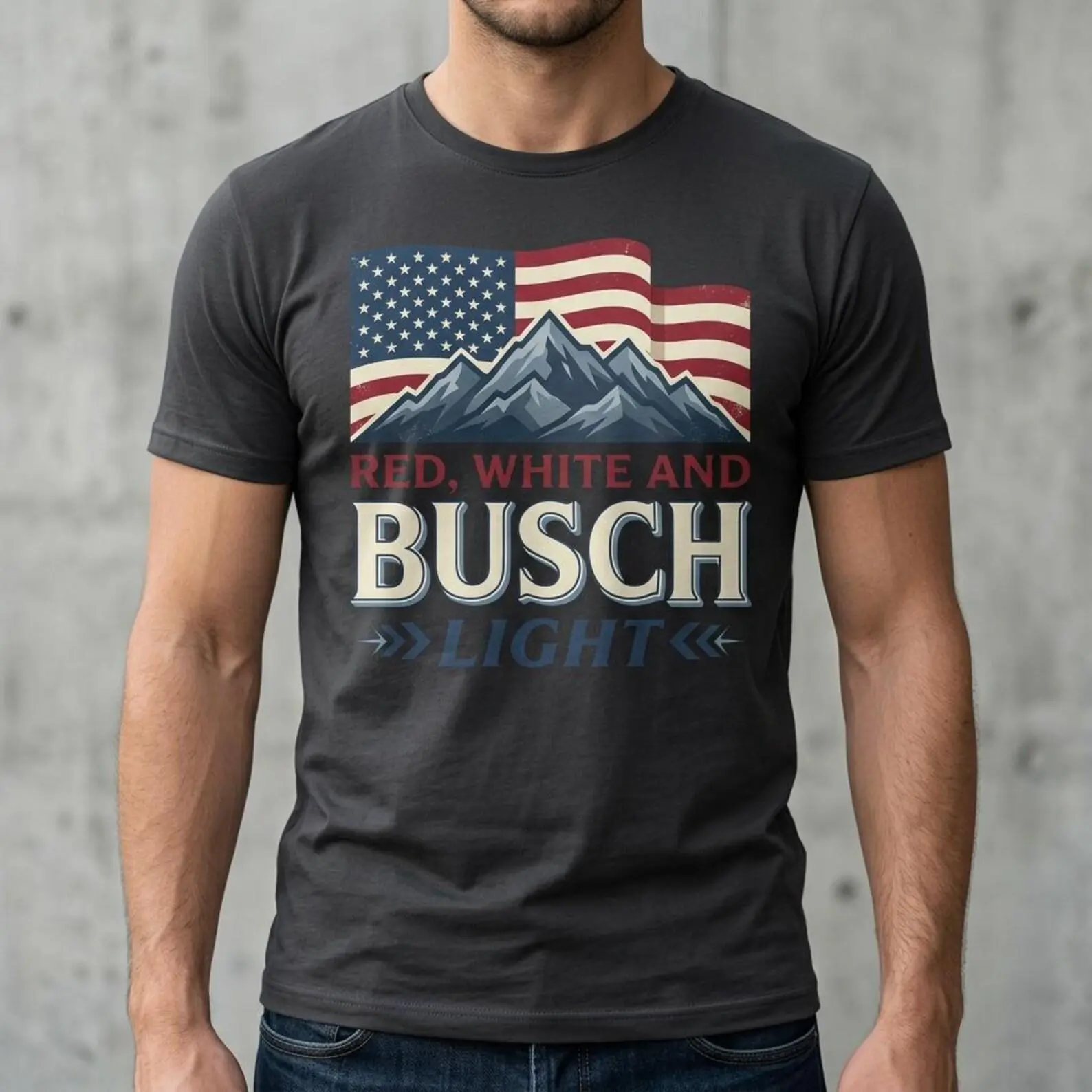 Red White and Busch Light PNG, Retro 4th of July Sublimation Design, Patriotic Beer Shirt Graphic, Mens Independence Day DTF, Country Party