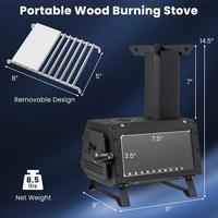 14.5"Wood Stove-8.5 lbs-2 Cooking Positions