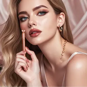 Portable Electric Facial Beauty Massager, 10 Modes, USB Rechargeable, Anti-Wrinkle Eye Lifting, Relieve Forehead Lines, Best Gift for Couples