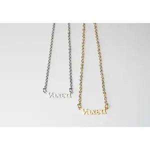 “vaxed” pendant necklace