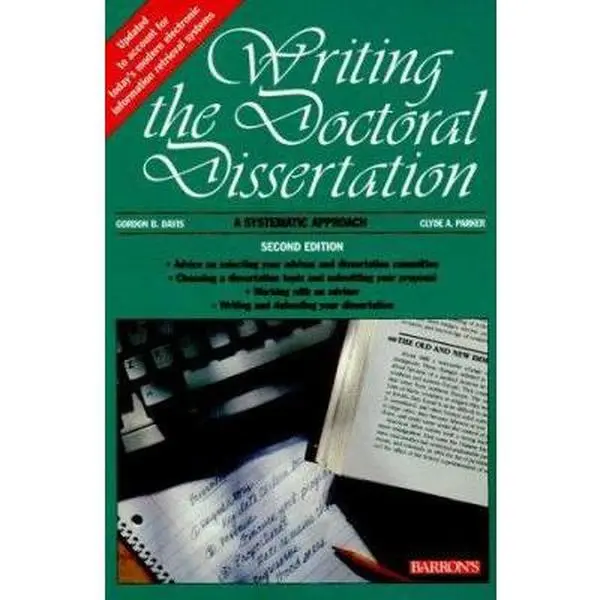 USED Book - Writing the Doctoral Dissertation by Gordon B. Davis (Paperback) - english