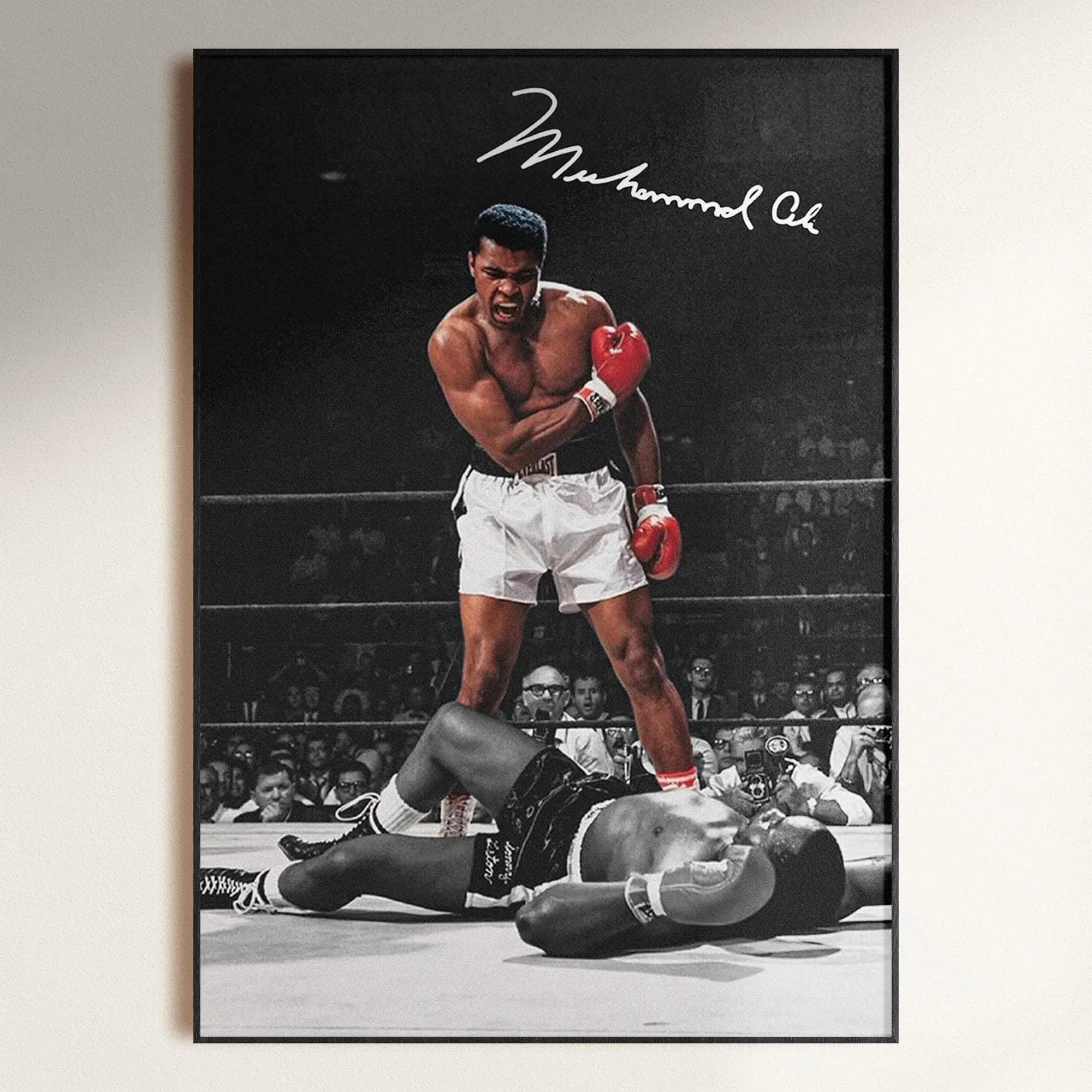 Muhammad Ali Poster, Signed Muhammad Ali Poster, Signed Boxing Poster, Boxing Decor, Boxing Wall Art( Unframed - Print Only )