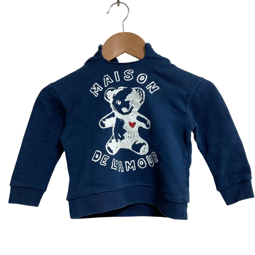 Pre-owned GUCCI Cotton Small Leather Goods Bear Print Kids Sweatshirt