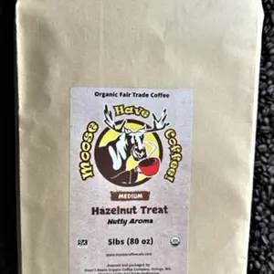 Moose Have Coffee! Hazelnut Treat Organic Coffee Beans Flavor Roast Beverage