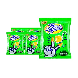 Cheetos Crunchy Corn Snacks - Savory Onion Flavor, 5 Bags (65g Each) - Authentic Chinese Version