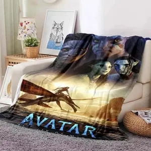 Cartoon Movie Printed Blanket Avatar Blanket Flannel Blanket Warm Bed Birthday Gift Picnic Movie Bedroom Lunch Break