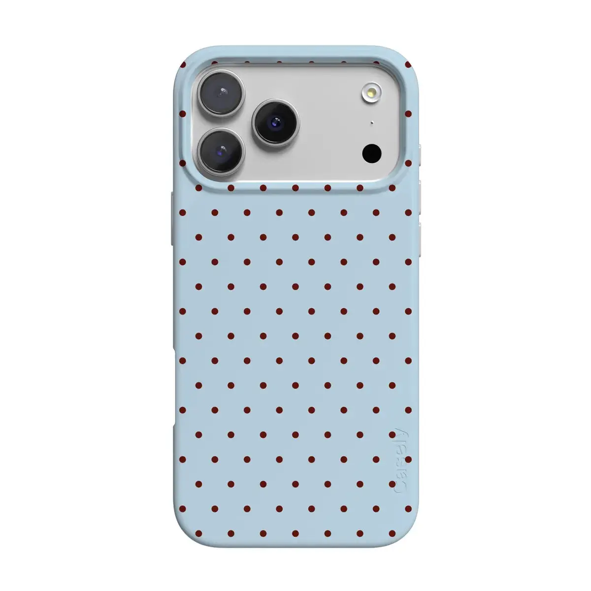 Casely iPhone 17 Pro Max Case | On the Dot | Blue Polka Dot | Compatible with MagSafe | Classic Ultra Thin Design