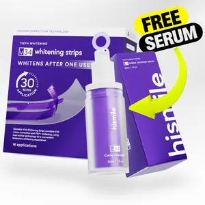 Hismile v34 Colour Corrector - Tooth Stain Concealer, Teeth Brightening Booster, Purple Toothpaste, Colour Correcting, Hismile V34