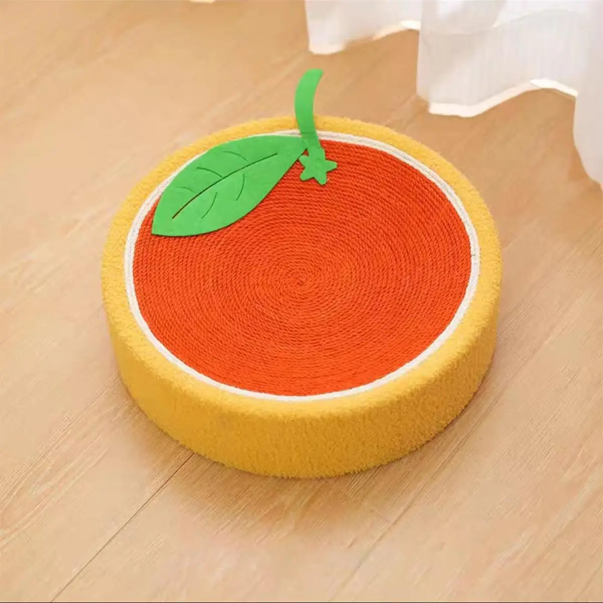 Durable Round Cat Scratching Board, Cat Toys for Indoor Cats, Cute Cartoon Design Cat Scratcher Pad, Cat Scratcher Toy, Cat Furniture Accessories, Pet