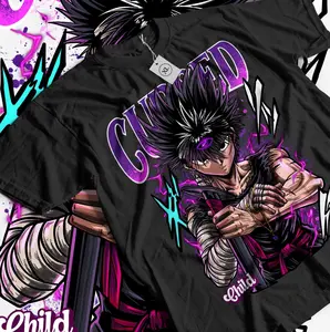 Hiei Yu Yu Hakusho T-shirt Kuwabara Kurama Yusuke Hiel Anime Manga Gift Shirt