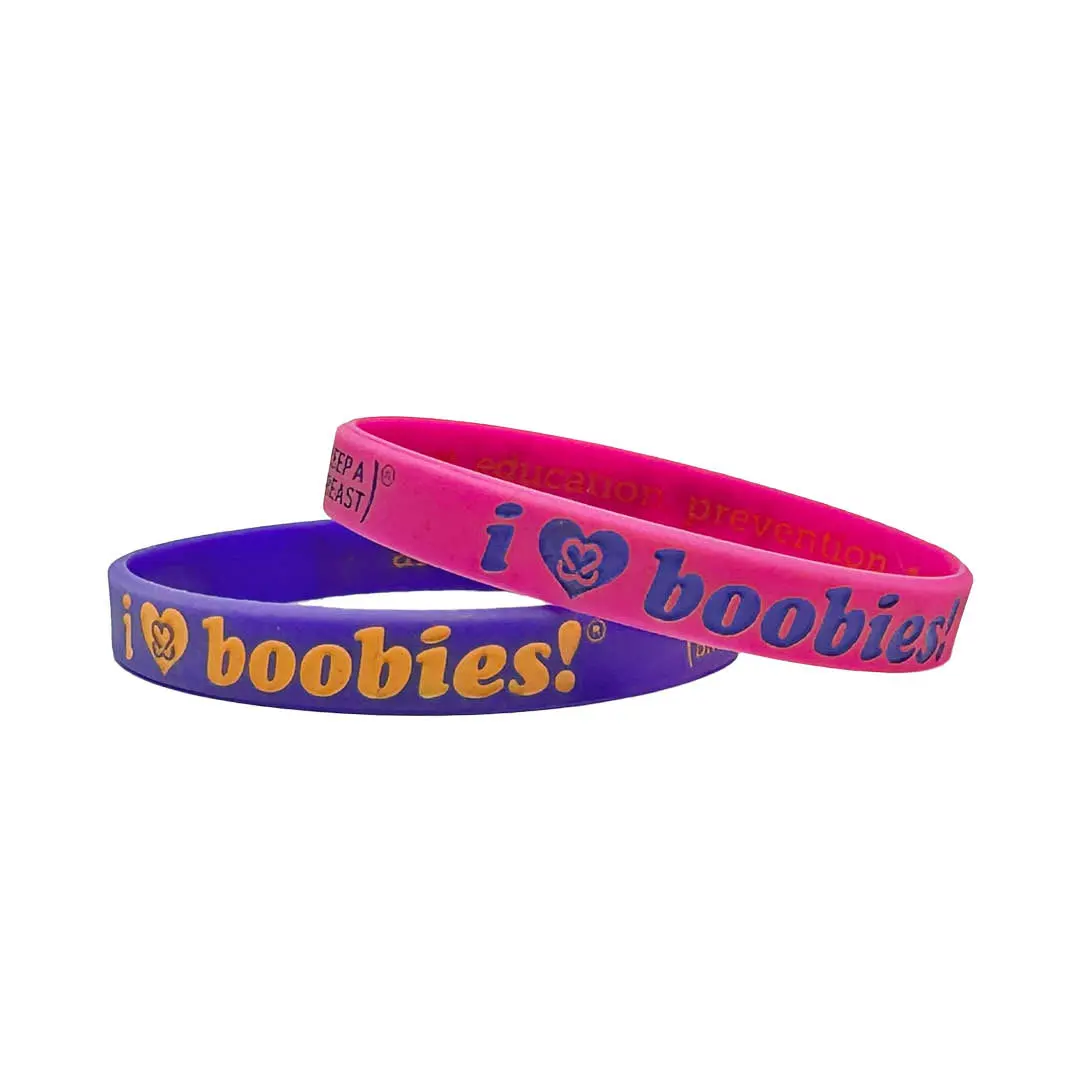 i love boobies! Mini Bracelet Pack - Neon Punch