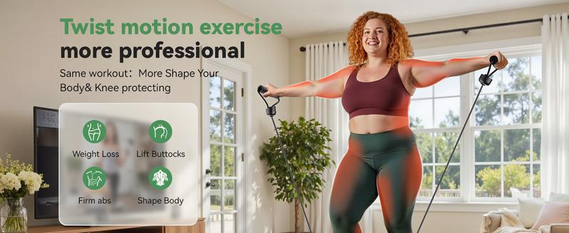 Stair Stepper,Twist/Mini Stepper for Exercise at Home,Step Machine with Resistance Bands for Full Body Workout, 350lbs+ Capacity