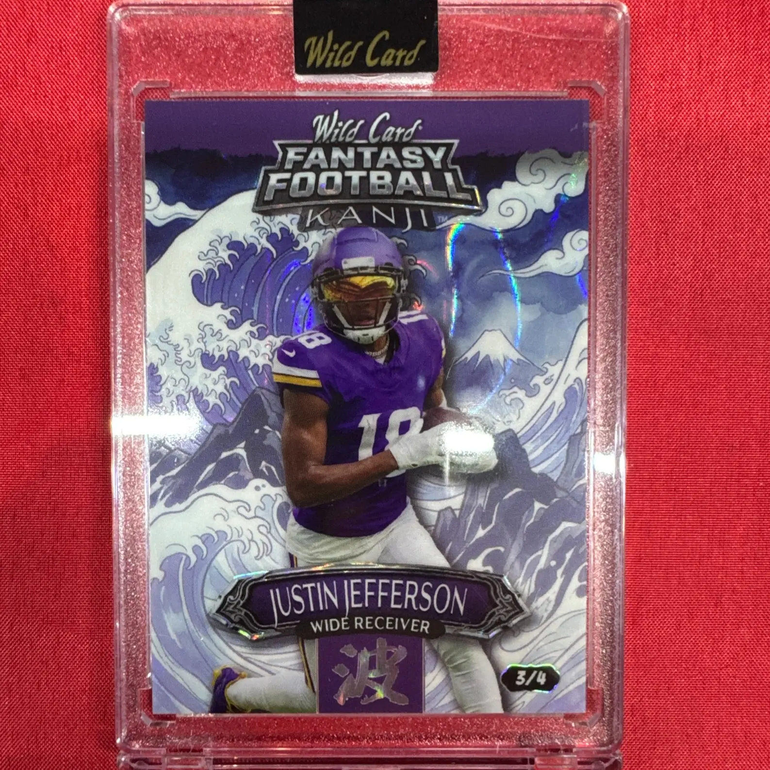 2026 Wild Card Fantasy Football - JUSTIN JEFFERSON - 3/4 - Minnesota Vikings