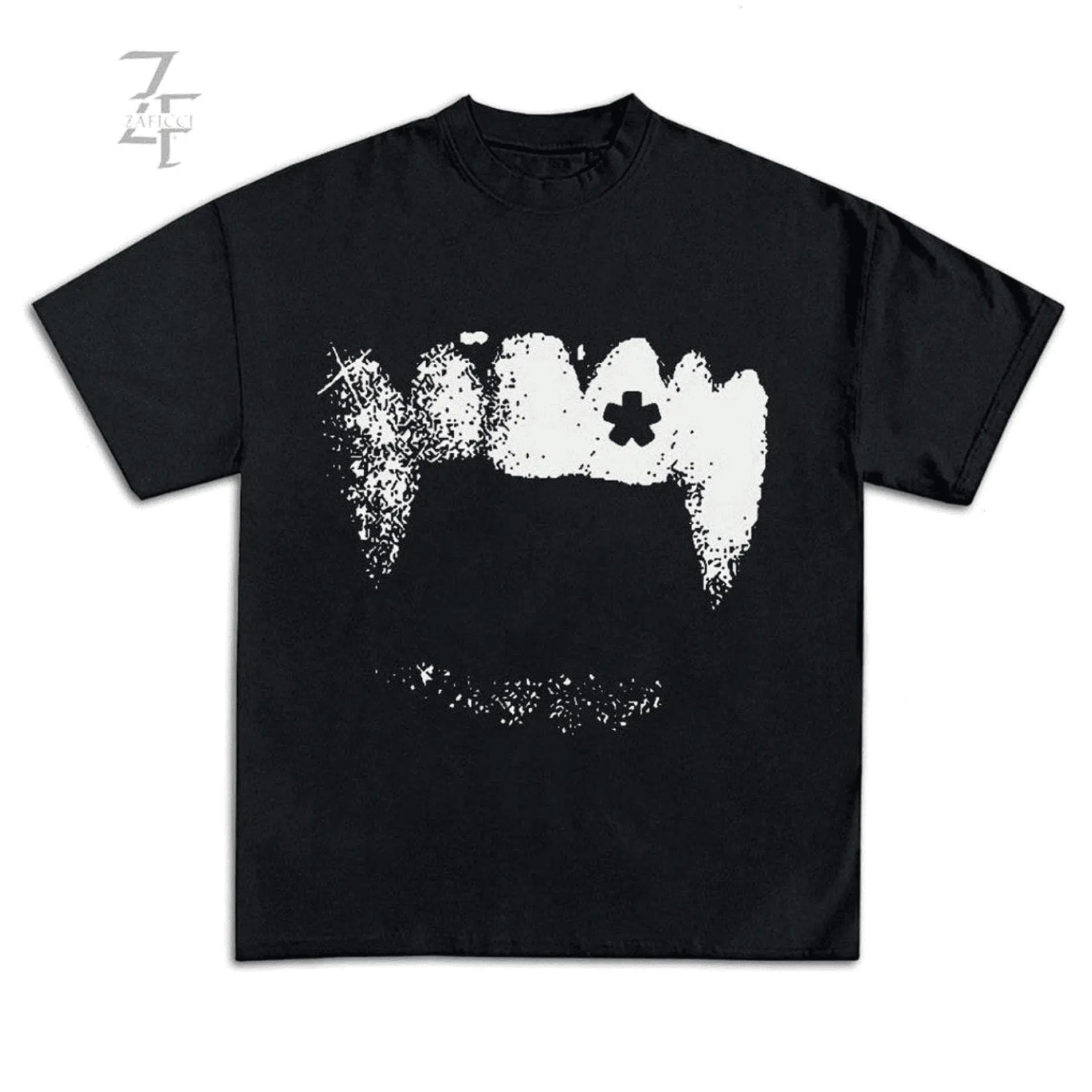 Vamp Teeth T-Shirt Opium Y2k Merch Tee Playbois S Carti Ken Carson Graphic Tee Rap Opium T-Shirt Special Dark Edition Unisex Graphic Cotton Tees