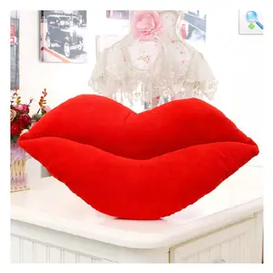 3D Lips Throw Pillows, Soft Plush Lip Shaped Throw Pillow Cushion, Fun Decor Pillows for Couch Sofa Bed Living Room Bedroom