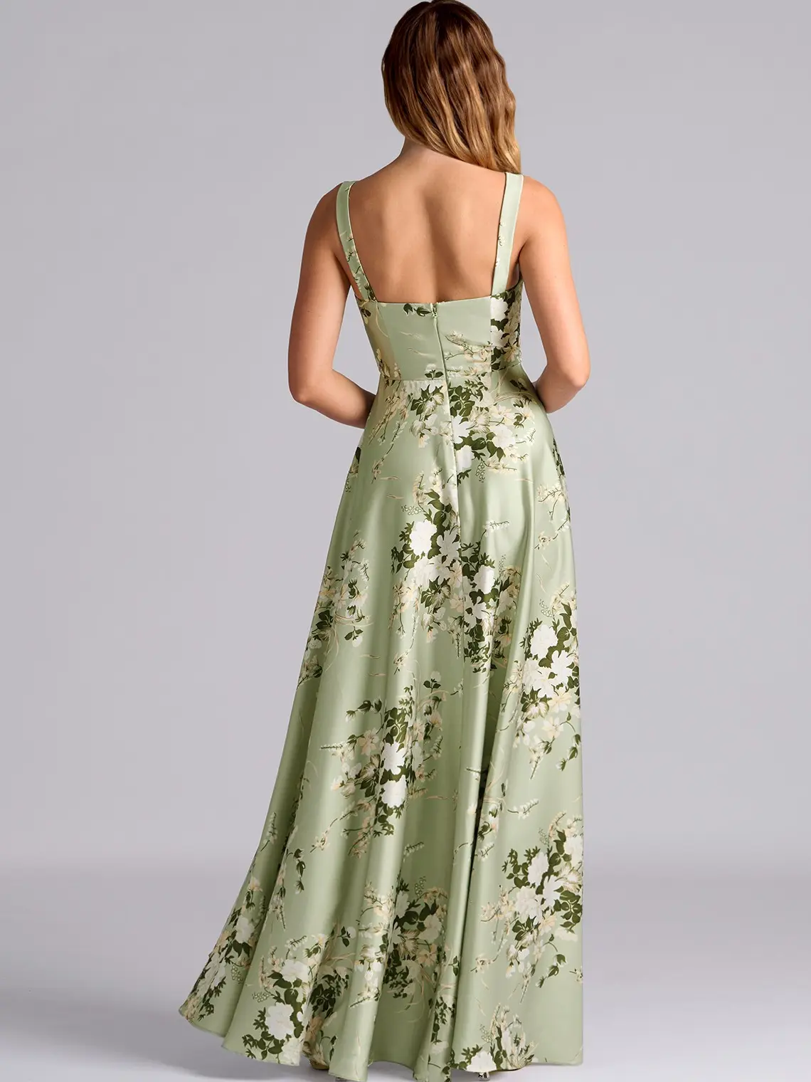 dress with blue and black or white and gold Beaded Long A-Line Prom Dress with Long Sleeves Navy / 14 main image 0