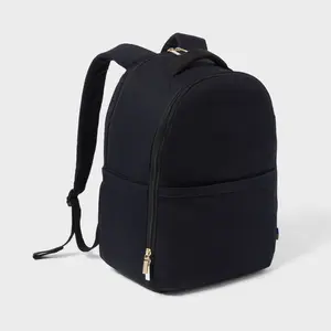 Open Story Canvas Backpack w/ 15" Zippered Laptop Pocket - Black Softside 21L