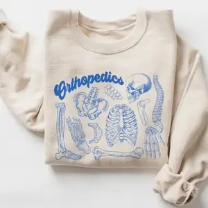 Orthopedics Skeleton Sweatshirt, Ortho Work Sweater, Orthopedic Nurse, Ortho Tech, Orthopedist Gift, Ortho RAD Tech Gift, Ortho Gifts