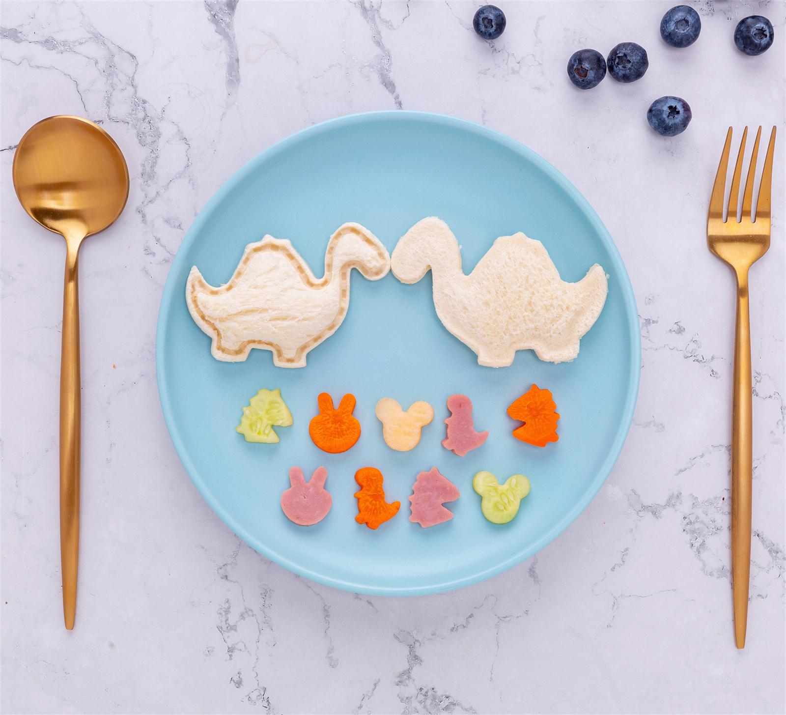 Kids Bento Box Accessories 48Pcs Set, Cute Sandwich Cookie Cutters & Food Picks for Fruit Vegetable Shaping