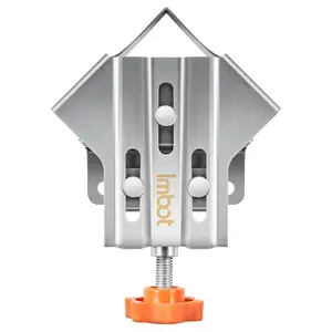 Corner Clamp, 90 Degree Fixed Clip, Adjustable Single Handle Stainless Steel Close End Corner Clamp, Woodworking Right Angle Clamp Tool