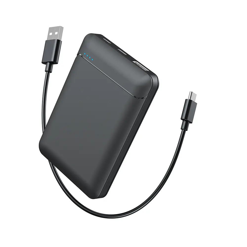 5000mAh thin, light and compact portable charger, mini and compact power bank, suitable for iPhone, Android and other devices, essential for going out