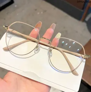Women’s 2026 Anti Blue Light Glasses, Minimalist Sleek Metal Frame, Lightweight Flat Lenses for Daily Use and Screen Time Comfortable Eyewear