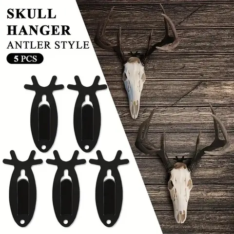 G-PLUS Upgraded Antler-Style Steel Display Hooks, 5/10 Pcs Deer Antelope Brackets, 20 lbs Heavy-Load for Car Exterior Decoration & Home Decor Accessories