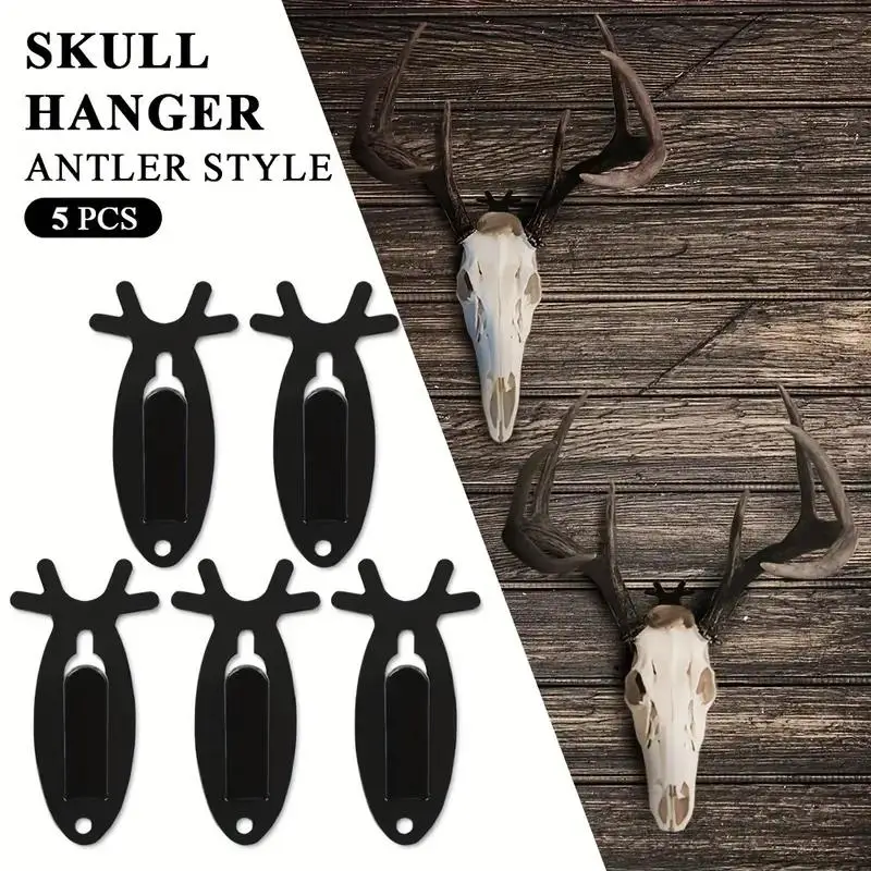 5/10Pcs Christmas European Mount Skull Wall Hanger Hook Deer Antelope Antler Mount Bracket Upgraded Version Organiser