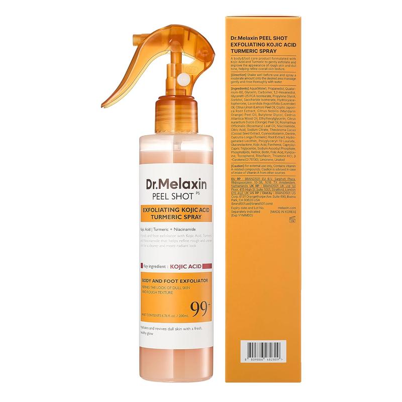 [Dr.Melaxin] Peel Shot Kojic Acid Turmeric Spray 200ml - Reveal Smooth, Radiant skin