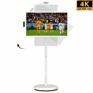 2026 Apolosign Gen 2 Portable TV, Ultra-Large 15000mAh Battery, 24 inch 32 inch True 4K UHD Portable TV, 16(8+8)GB+256GB, Google EDLA-Certified Android 16 OS, Touch Screen, Voice Remote Control, Support Google&Apolosign Calendar