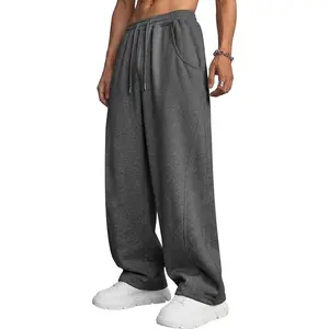 Men's Baggy Sweatpants Essentials Sweat Pants Wide Leg Sweatpants with Pockets