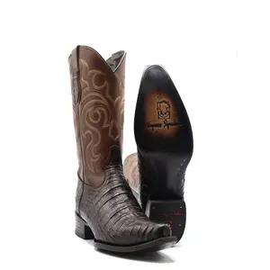 2535005050 - Vaquero Signature Men's Snip Toe Boots Coco Belly Imitation Cafe Difuminado