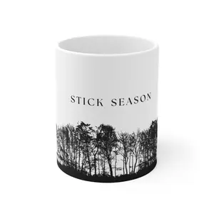 Mug 11oz Stick Season Noah Kahan Themed, Autumn Coffee Cup, Music Lover Gift, Fall Drinkware, Ceramic Tea Mug, Seasonal Kitchen Decor