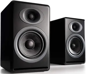Audioengine P4 High-Performance Passive Speakers for Home Stereo | 2-Way Desktop Speaker in Black