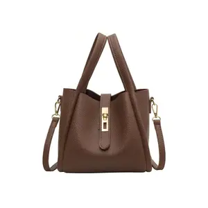 Everyday Versatile High-Value Ladies Handbag, Fashionable Retro Popular Lychee Pattern Shoulder Bag, Niche Design Sense High-Quality Texture Messenger Bag, Suitable For Dating, Daily Matching, Taking Pictures, Shopping And Gift Giving