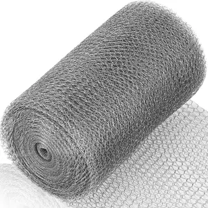 Upgraded Not Rusty 5"X 30 Ft Stainless Steel Mesh Gap Blocker, Flexible Stainless Steel  Holding up Well Tight Spots, Wire Mesh Hole Fill Fabric, Stainless Steel  Roll Easy to Work